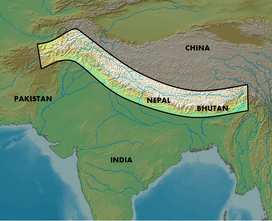 Map Himalayas